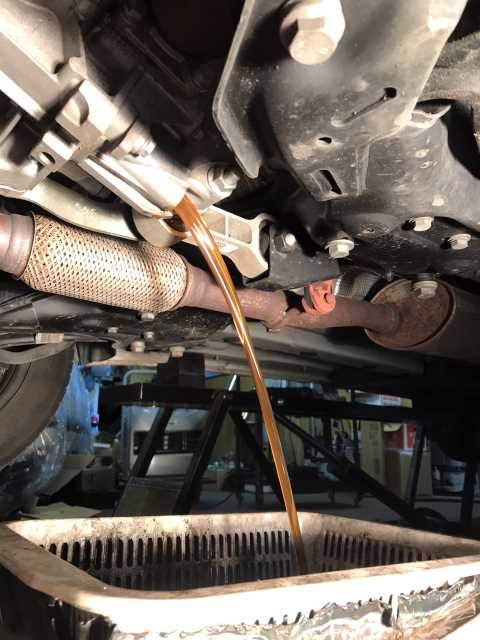 フィアット500　ミッションギアオイル交換